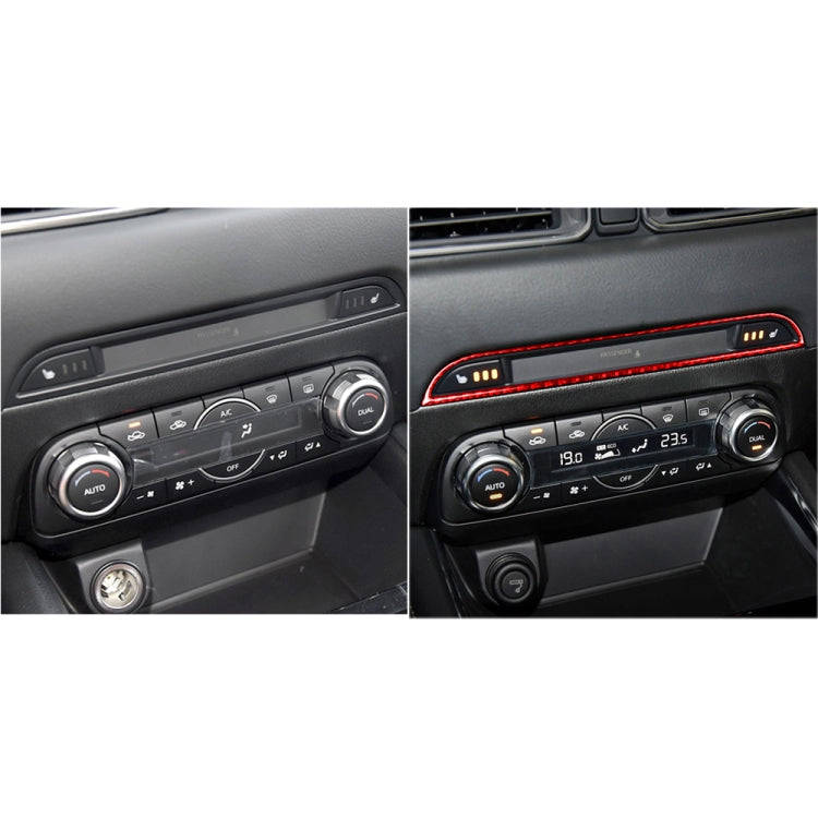 Car Carbon Fiber Central Control Panel Decorative Sticker for Mazda CX-5 2017-2018, Left and Righ...