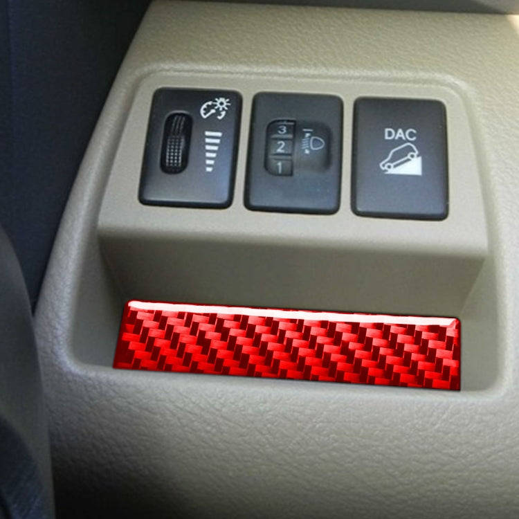 Car Carbon Fiber Headlight Switch Gasket Decorative Sticker for Toyota RAV4 2006-2013, Left and R...