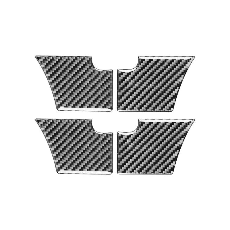 Car Carbon Fiber Inner Door Bowl Decorative Sticker for Ford Explorer 2013-2019, Left Drive