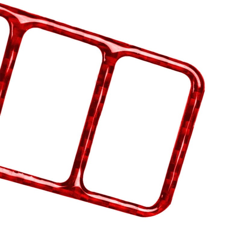 Car Carbon Fiber Central Control Heating Button Frame Decorative Sticker for Nissan 370Z / Z34 20...