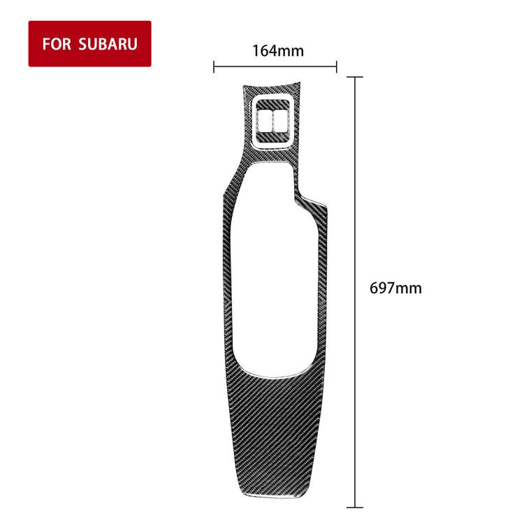 2 in 1 Car Carbon Fiber Central Armrest Panel Set B Decorative Sticker for Subaru BRZ / Toyota 86...