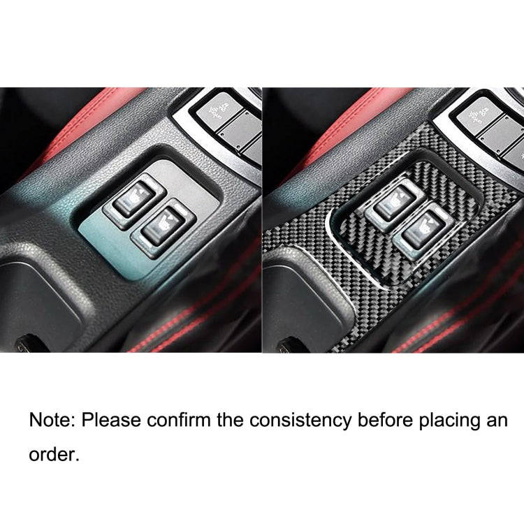 2 in 1 Car Carbon Fiber Central Armrest Panel Set B Decorative Sticker for Subaru BRZ / Toyota 86...