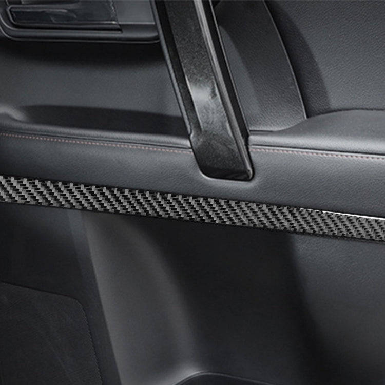 4 PCS / Set Carbon Fiber Car Door Inside Trim Decorative Sticker for Toyota 4Runner 2010-2020