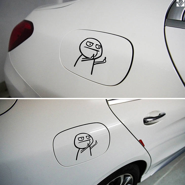 Car Cartoon Personality Decorative Sticker(Black)
