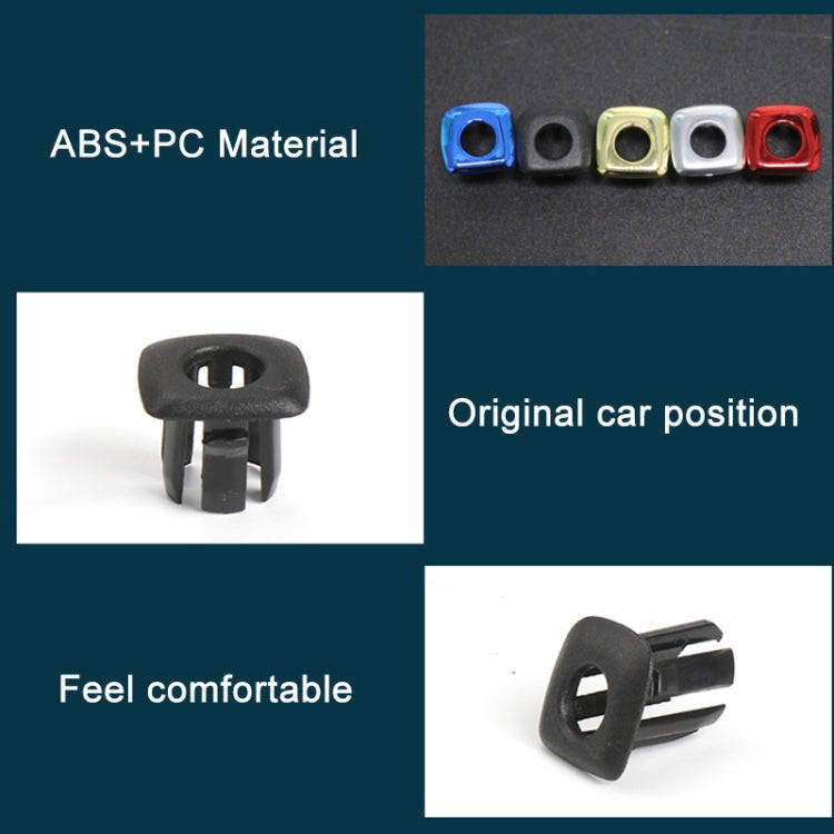For BMW 5 Series 2011-2017 4 in 1 Car Interior Door Window Trim Panel Locking Knob Button Cover 5...