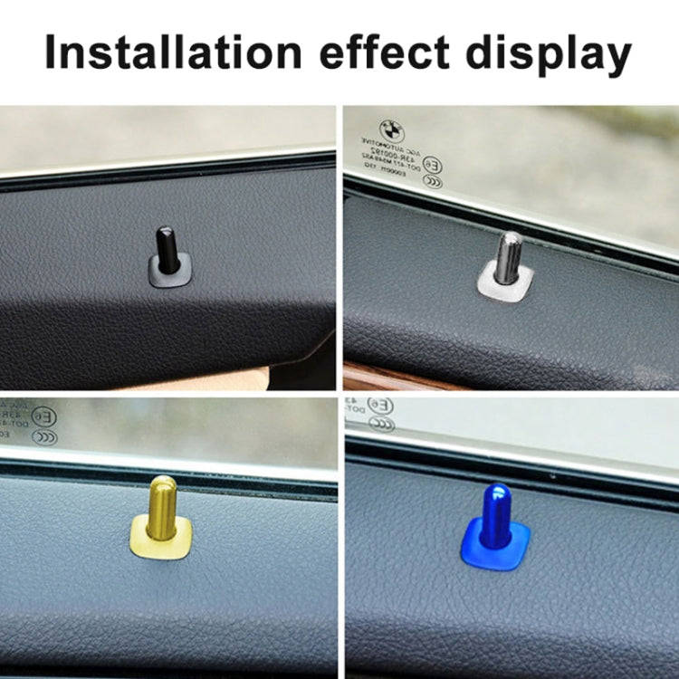 For BMW 5 Series 2011-2017 4 in 1 Car Interior Door Window Trim Panel Locking Knob Button Cover 5...