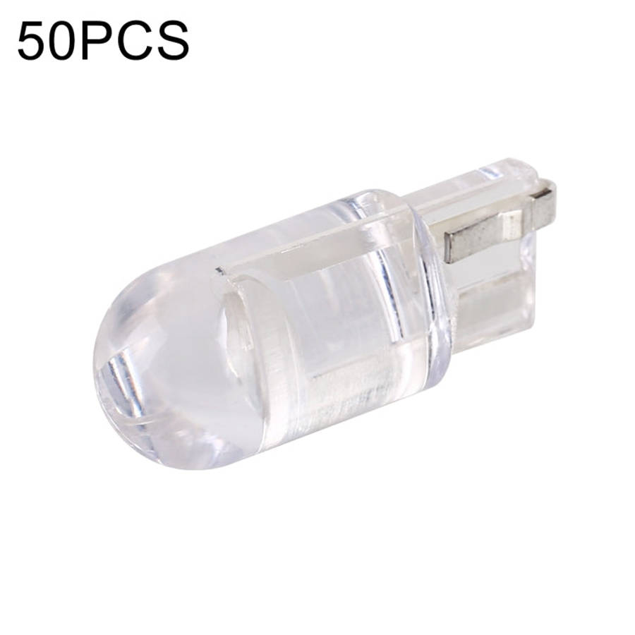 50pcs T10 DC24V / 0.36W / 0.03A Car Clearance Light COB Lamp Beads (Blue Light)