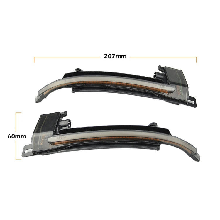 1 Pair For Audi A4 B8 Car Dynamic LED Turn Signal Light Rearview Mirror Flasher Water Blinker (Tr...