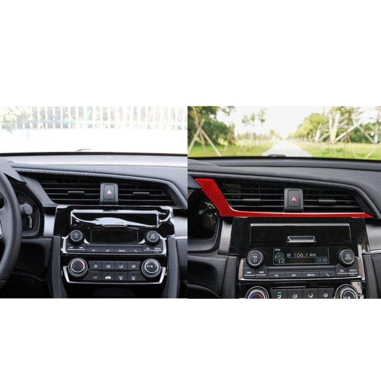 Car Carbon Fiber Below the Central Control Air Outlet Decorative Sticker for Honda Tenth Generati...
