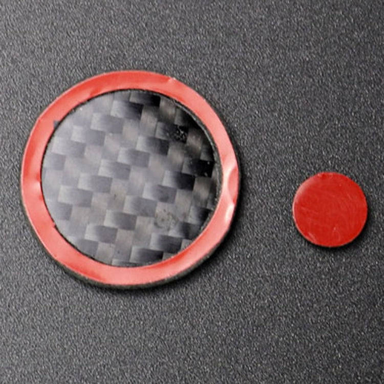 One Set Car Carbon Fiber Multimedia Knob Decorative Sticker for Mazda 3 / 6 / CX-9 / CX-5, Left a...