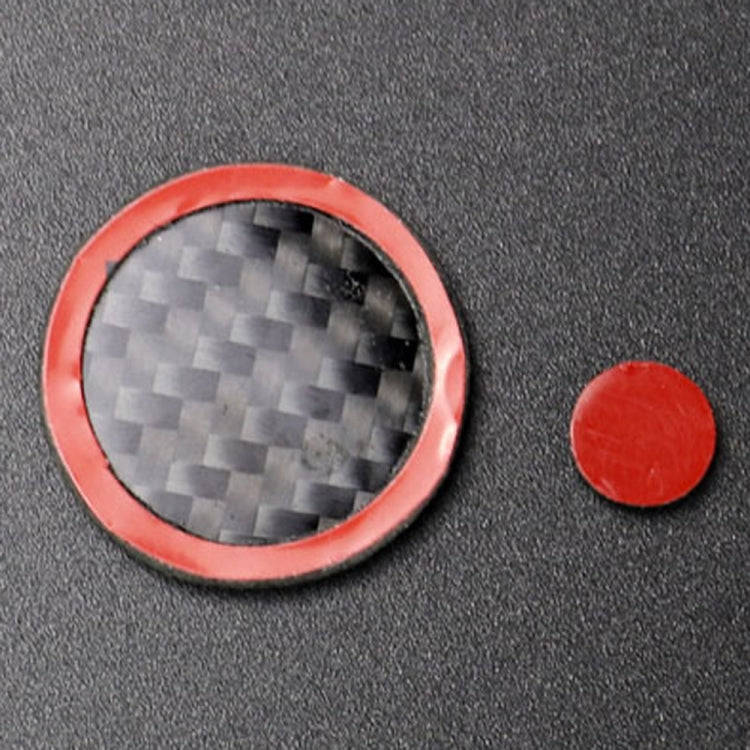 One Set Car Carbon Fiber Central Control Multimedia Knob Decorative Sticker for Mazda 3 / 6 / CX-...