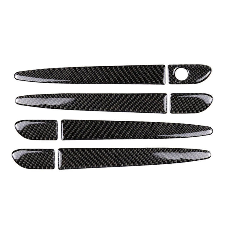 One Set Car Carbon Fiber Outside Door Handle without Smart Hole Decorative Sticker for Mazda CX-5...