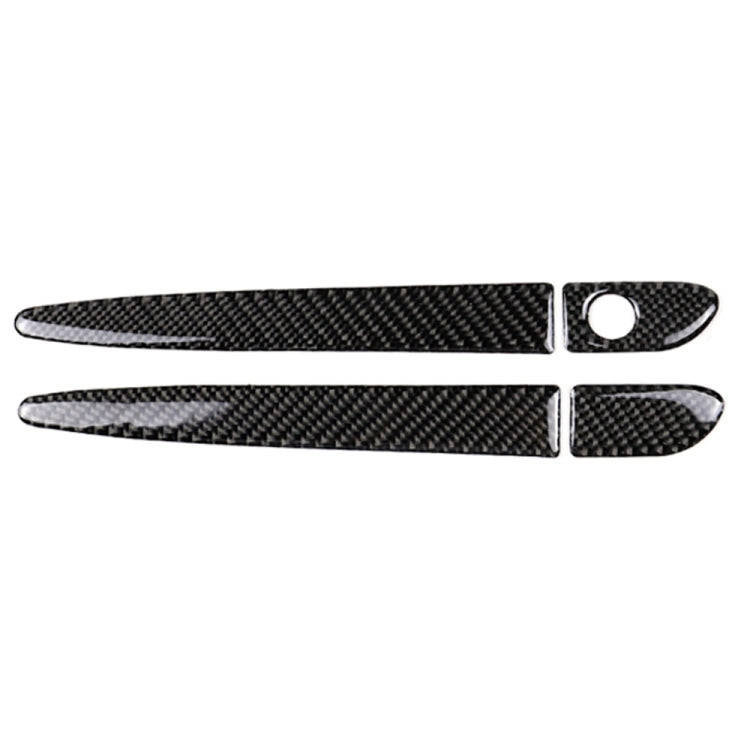 One Set Car Carbon Fiber Outside Door Handle without Smart Hole Decorative Sticker for Mazda CX-5...