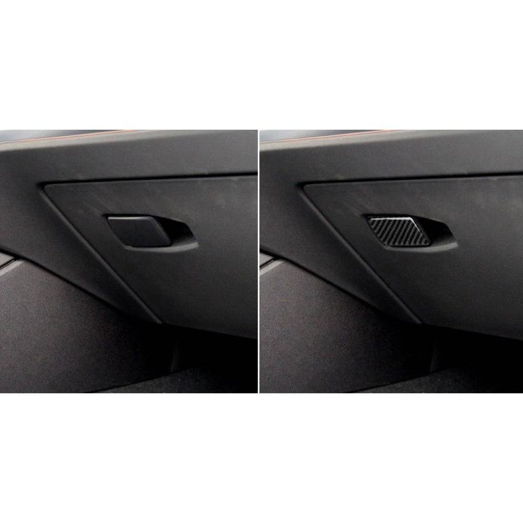 Car Carbon Fiber Storage Box Handle Decorative Sticker for BMW 3 Series G20/G28/325Li/330d/335 20...