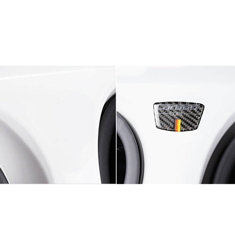Car Carbon Fiber German Color Doorpost Decorative Sticker for Mercedes-Benz, Left and Right Drive...