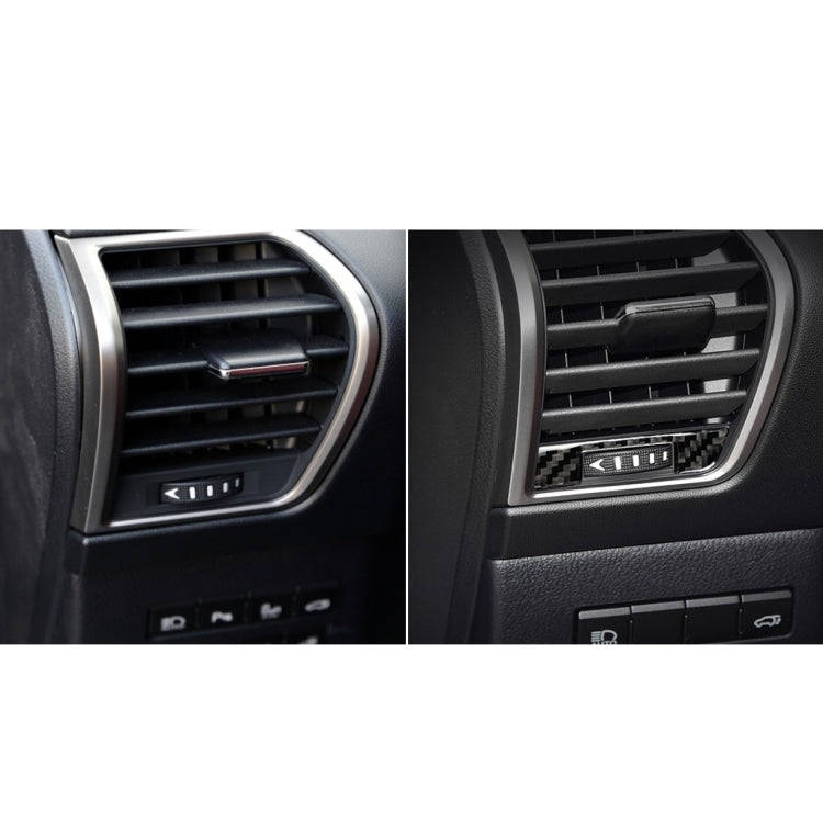Car Carbon Fiber Left and Right Air Outlet Decorative Sticker for Lexus NX200 / 200t / 300h 2014-...