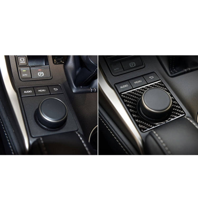 Car Carbon Fiber Knob Decorative Sticker for Lexus NX200 / 200t / 300h 2014-2021, Left and Right ...