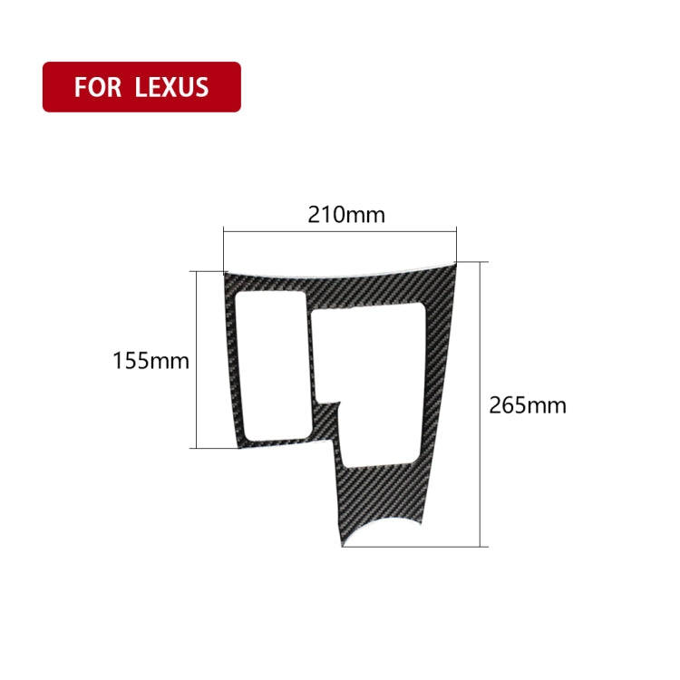 Car Carbon Fiber Gearshift Panel B Decorative Sticker for Lexus NX200 / 200t / 300h 2014-2021, Le...