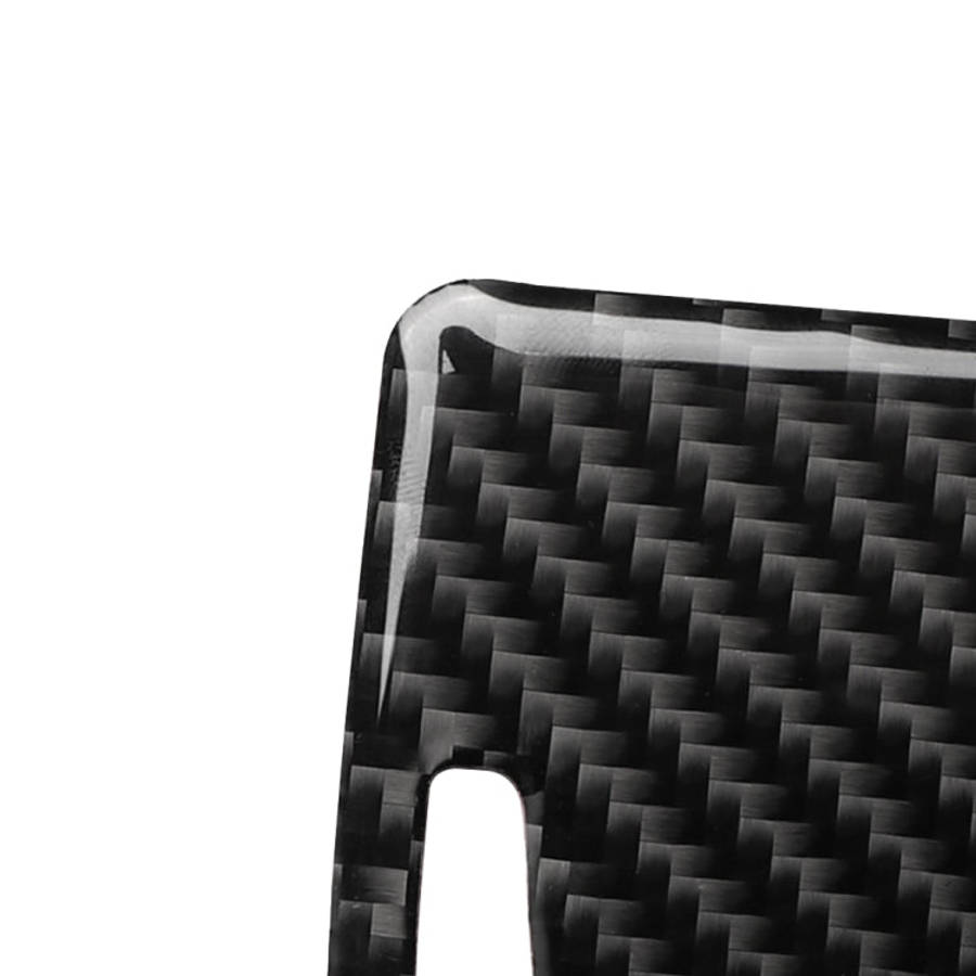 Car Carbon Fiber Storage Cover Decorative Sticker for Audi A6 2005-2011, Right Drive
