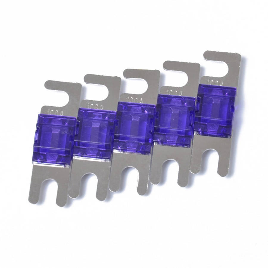 5 PCS Car Audio AFS Mini ANL 100Amp Fuse Nicked Plated