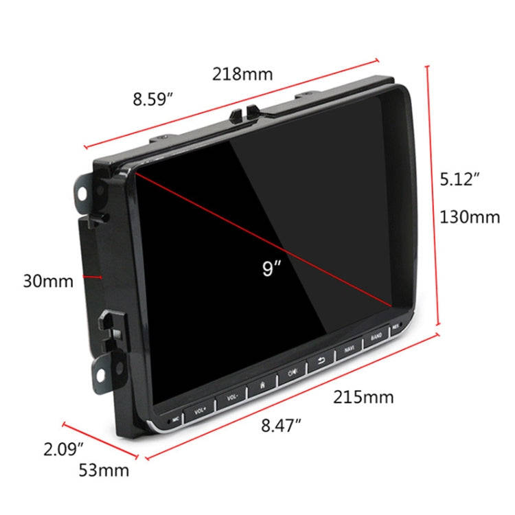 CKVW92 HD 9 inch 2 Din Android 6.0 Car MP5 Player GPS Navigation Multimedia Player Bluetooth Ster...