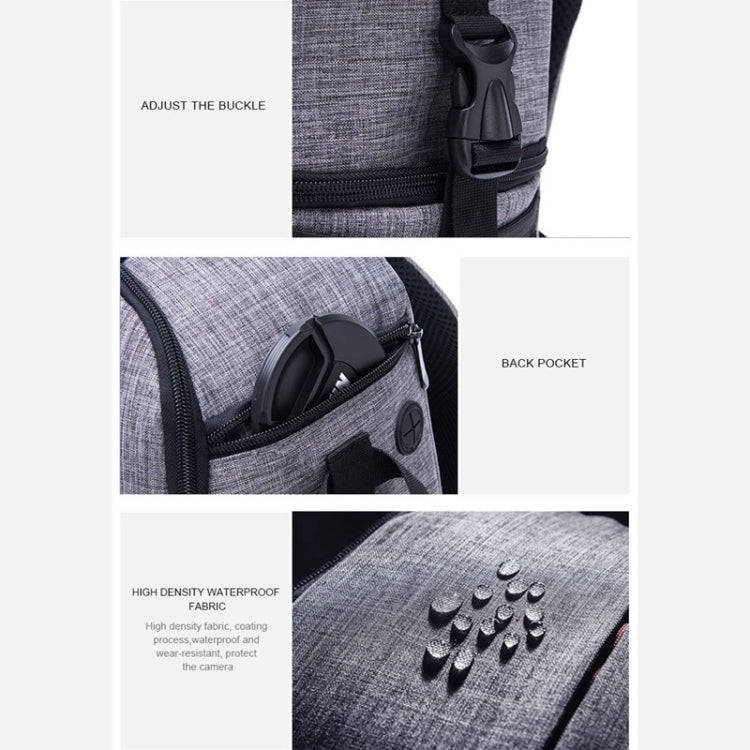 Multi-functional Waterproof Nylon Shoulder Backpack Padded Shockproof Camera Case Bag for Nikon C...