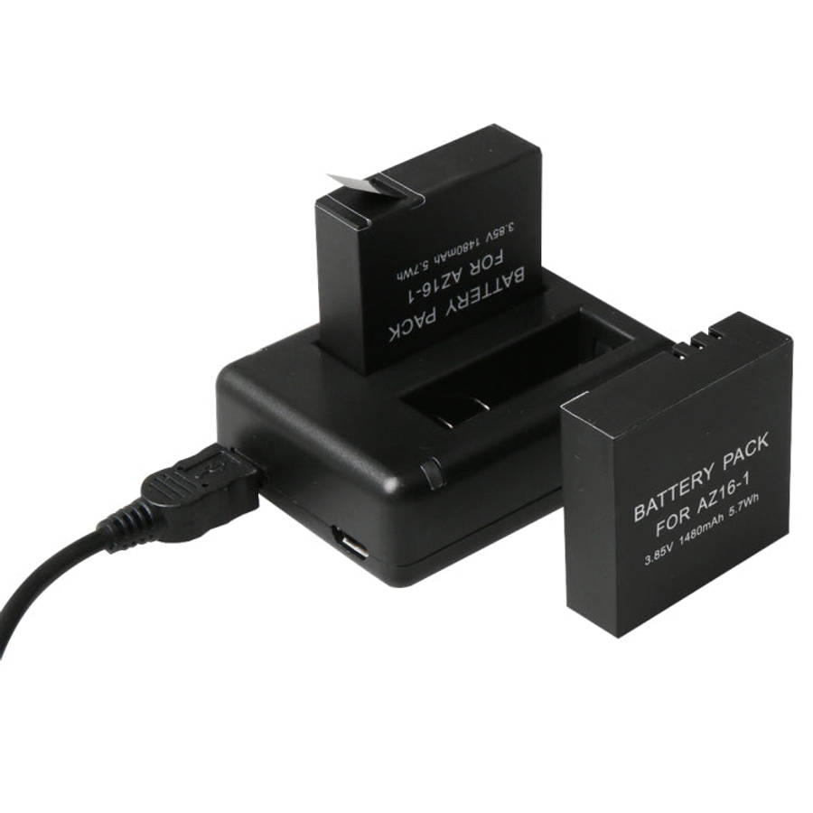 BC-AZ16 Digital Camera USB Dual Batteries Charger for Xiaomi Xiaoyi II 4K