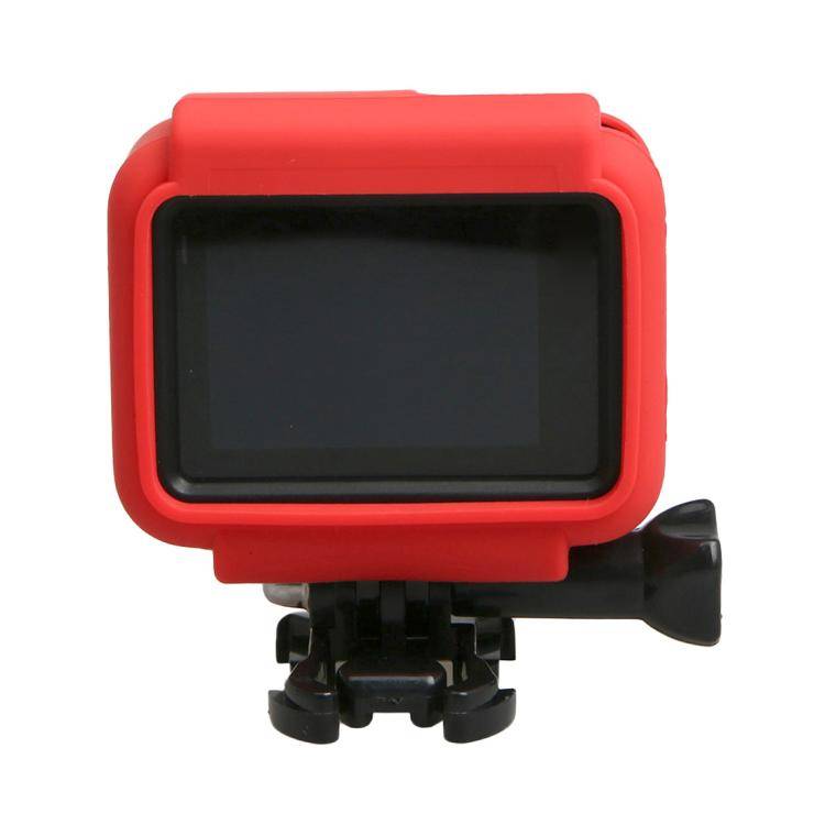 Original for GoPro HERO5 Silicone Border Frame Mount Housing Protective Case Cover Shell(Red)