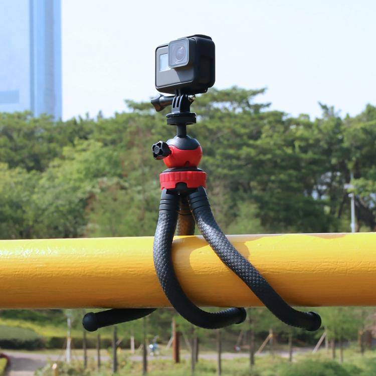 Mini Octopus Flexible Tripod Holder with Phone Clamp for iPhone, Galaxy, Huawei, GoPro, Insta360,...