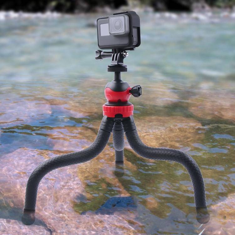Mini Octopus Flexible Tripod Holder with Phone Clamp for iPhone, Galaxy, Huawei, GoPro, Insta360,...