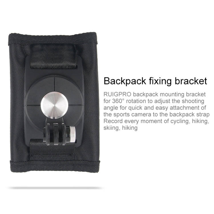 360 Degree Rotating Quick Release Strap Mount Shoulder Backpack Mount for GoPro, Insta360, DJI an...
