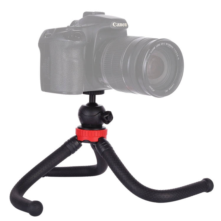 MZ305 Mini Octopus Flexible Tripod Holder with Ball Head for SLR Cameras, GoPro HERO10 Black / HE...