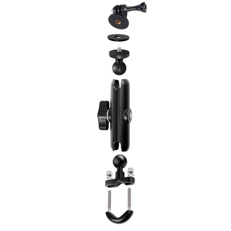 9cm Connecting Rod 20mm Ball Head Motorcycle Handlebar Fixed Mount Holder with Tripod Adapter & S...