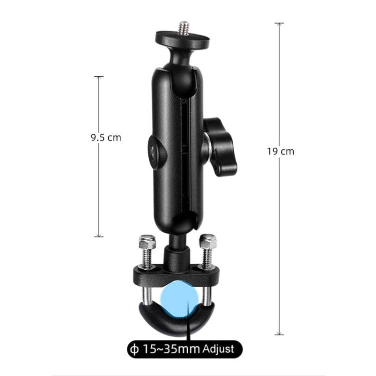 9cm Connecting Rod 20mm Ball Head Motorcycle Handlebar Fixed Mount Holder with Tripod Adapter & S...