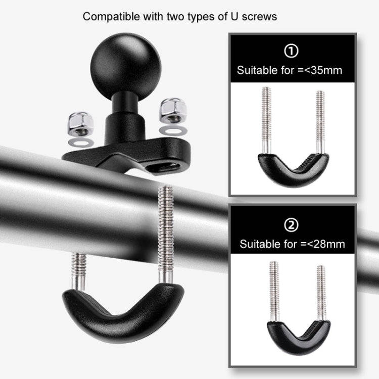 9cm Connecting Rod 20mm Ball Head Motorcycle Handlebar Fixed Mount Holder with Tripod Adapter & S...