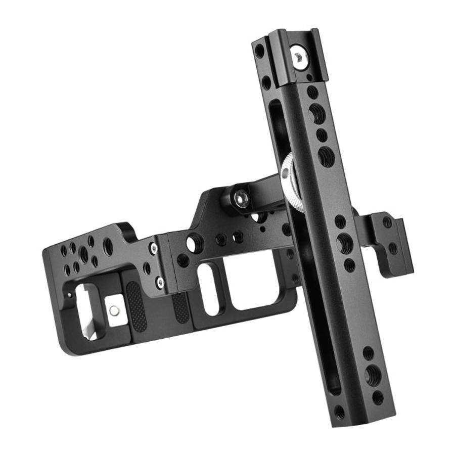 YELANGU C15-B YLG0711A-A Video Camera Cage Stabilizer with Handle for Nikon Z6 / Z7(Black)