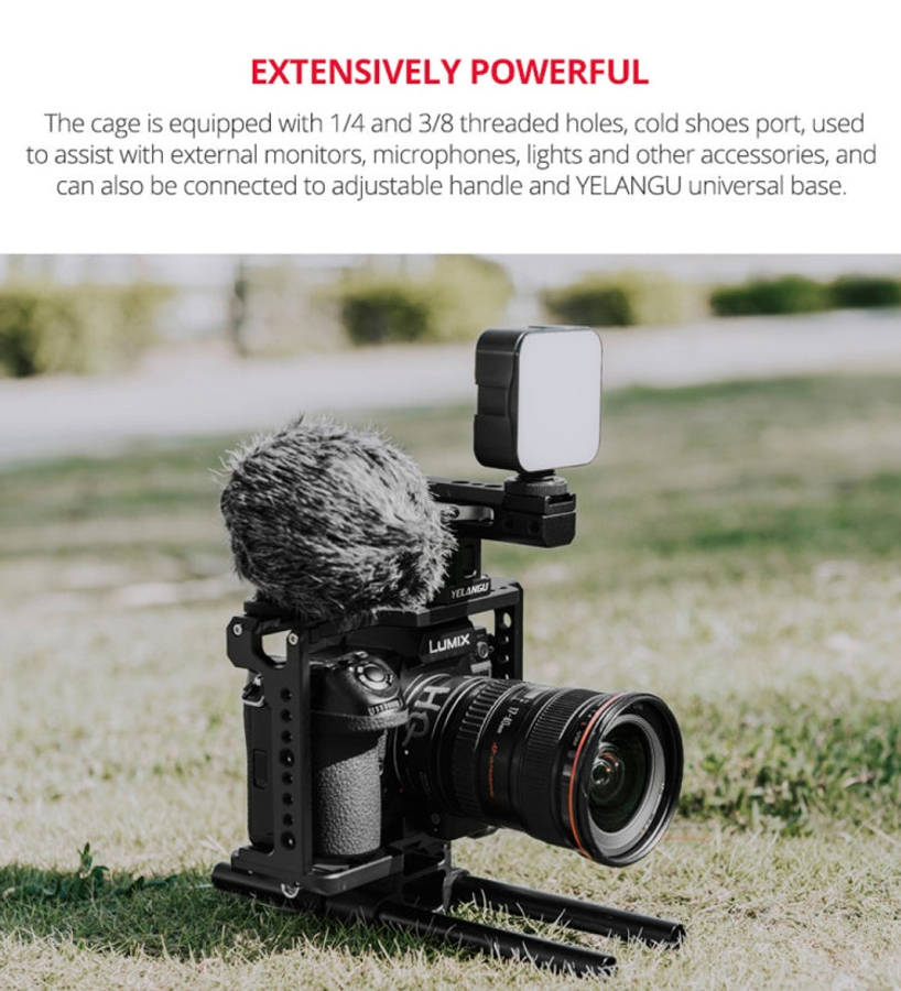 YELANGU C18 YLG0915A-A Video Camera Cage Stabilizer for Panasonic Lumix DC-S1H / DC-S1 / DC-S1R (...