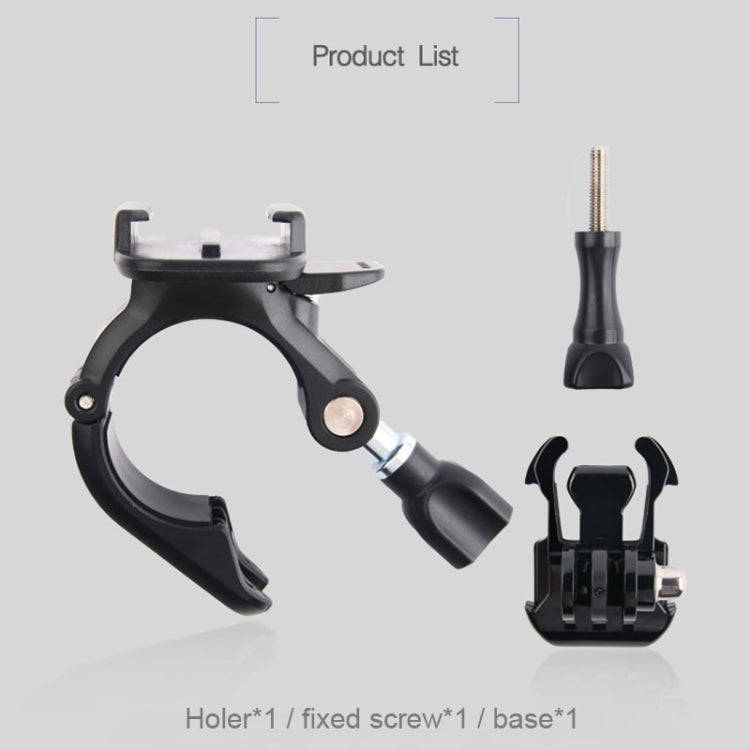GP435 Small Size Bicycle Motorcycle Handlebar Fixing Mount for GoPro, Insta360, DJI and Other Act...