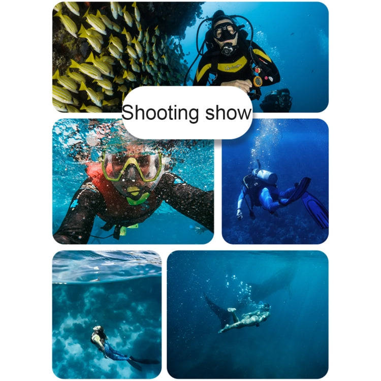 For GoPro HERO8 Black 45m Waterproof Housing Protective Case with Buckle Basic Mount & Screw & (P...