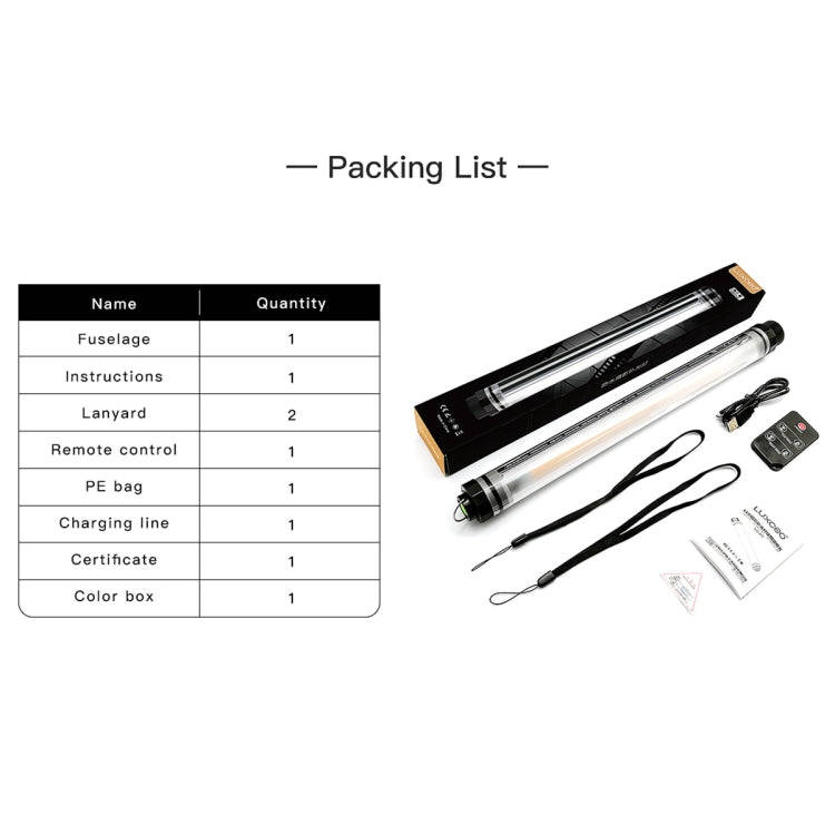 LUXCeO P7 Dual Color Temperature Photo LED Stick Video Light Waterproof Handheld LED Fill Light w...
