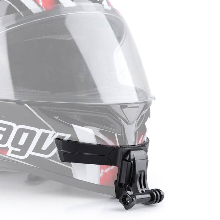 Helmet Mount with J-Hook Buckle  for GoPro, Insta360, DJI and Other Action Cameras (Black)