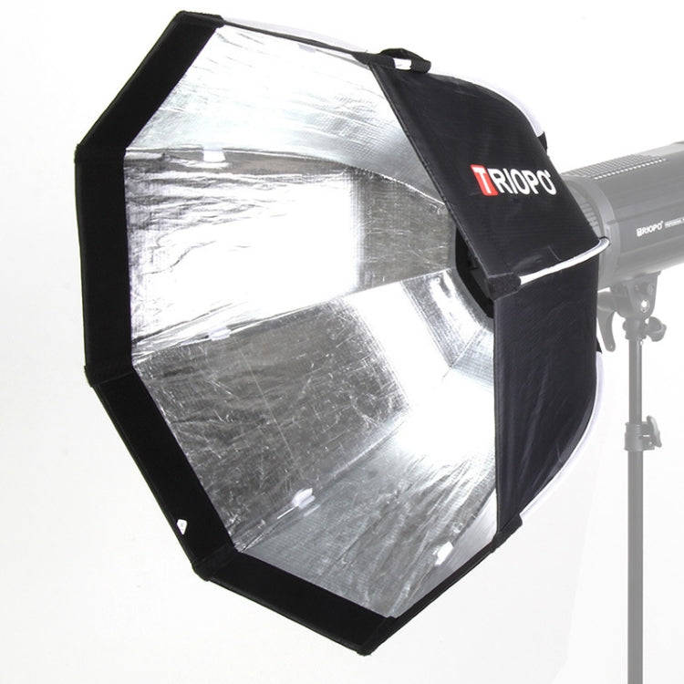TRIOPO K2-120 120cm Speedlite Flash Octagon Parabolic Softbox Bowens Mount Diffuser (Black)