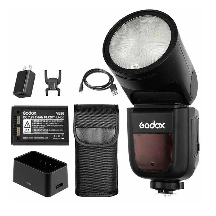 Godox V1F Round Head TTL Flash Speedlite for FUJIFILM(Black)