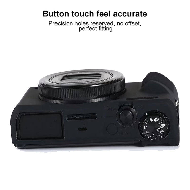 For Canon PowerShot G7 X Mark III / G7X III / G7X3 Soft Silicone Protective Case(Rose Red)