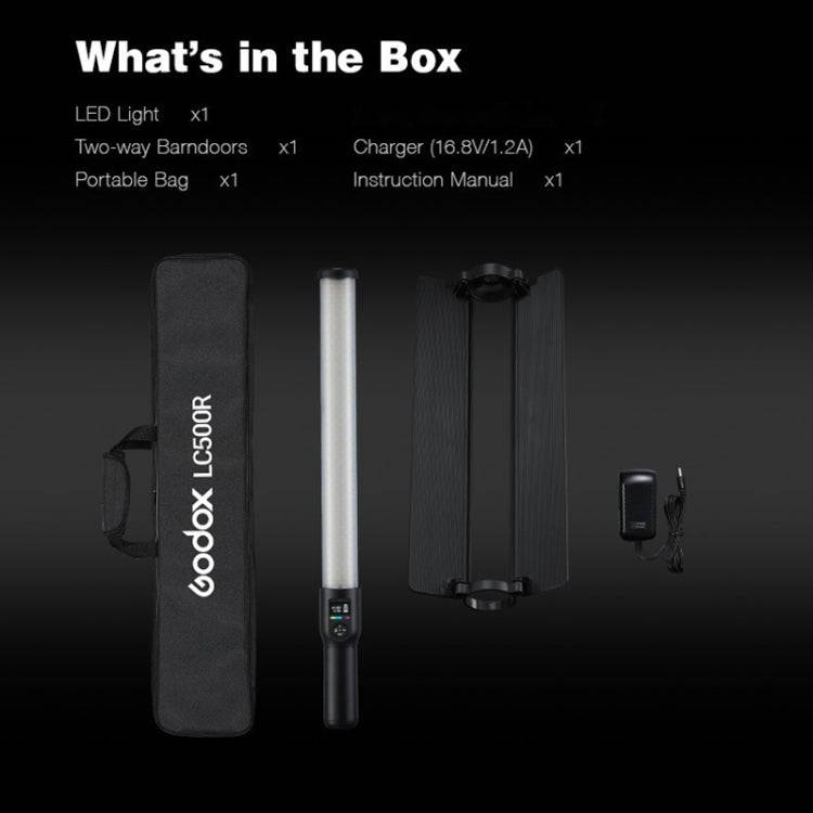 Godox LC500R RGB Full Color LED Light Stick Handheld Fill Light(AU Plug)