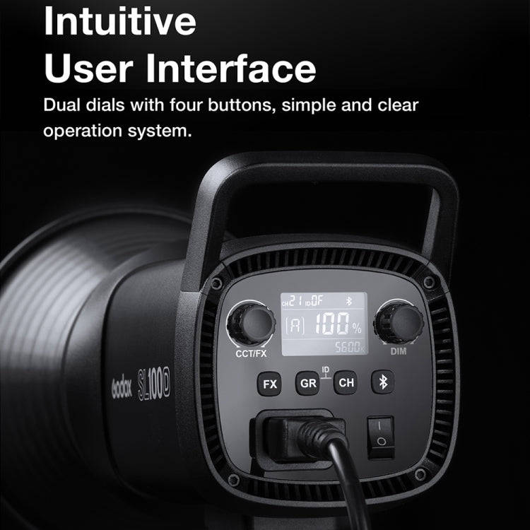 Godox SL100D 100W 5600K Daylight-balanced LED Light Studio Continuous Photo Video Light(US Plug)