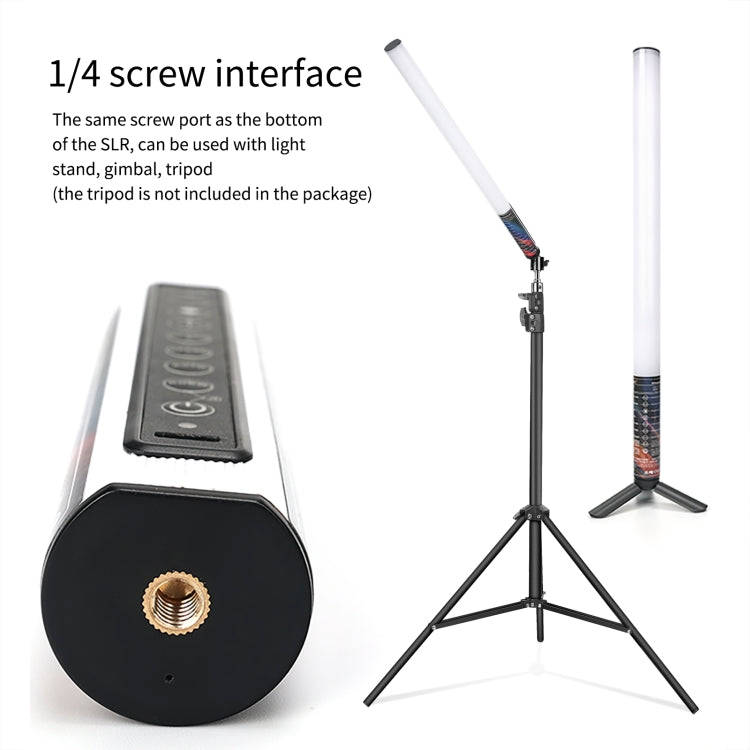 LUXCeO Mood1 50cm RGB Colorful Atmosphere Rhythm LED Stick Handheld Video Photo Fill Light with T...