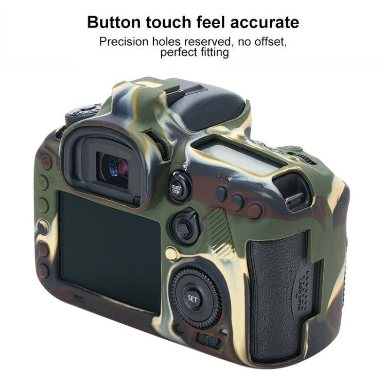 For Canon EOS 7D Mark II Soft Silicone Protective Case (Camouflage)