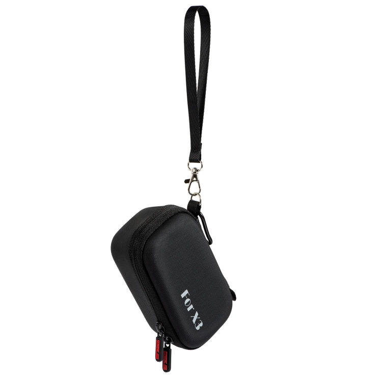 For Insta360 One X3 STARTRC Camera Carry Case with Carabiner & Strap(Black)
