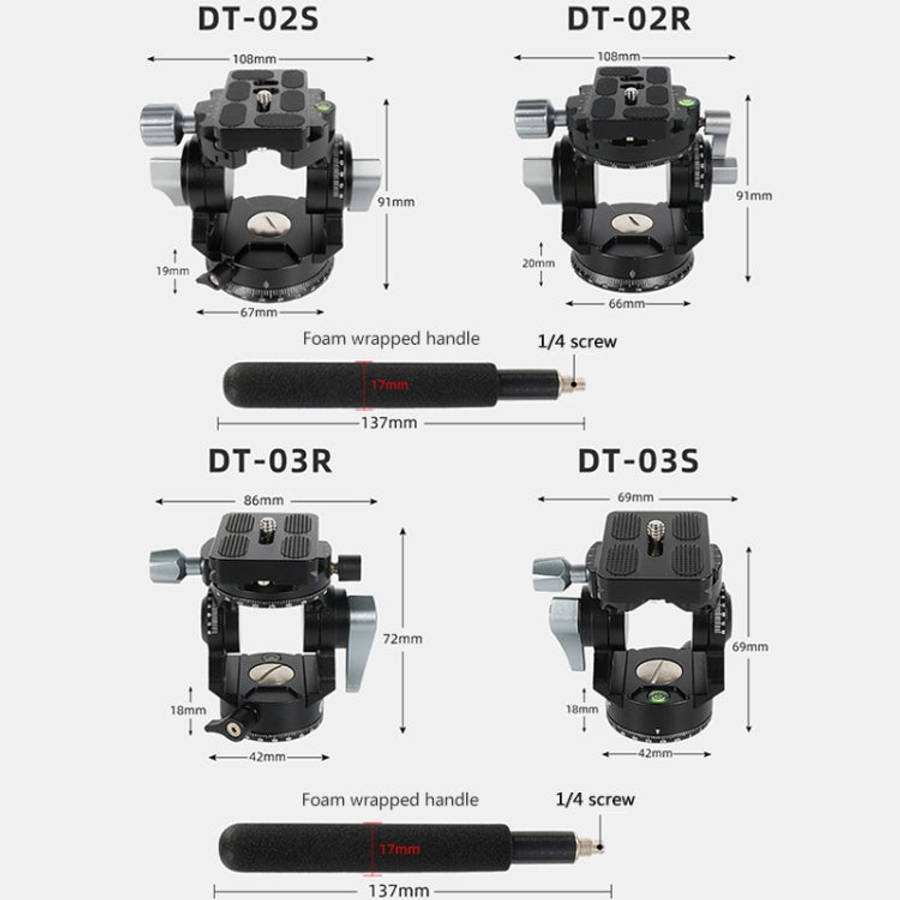 BEXIN DT-02R/S 2D 720 Degree Panorama Heavy Duty Tripod Action Fluid Drag Head with Quick Release...